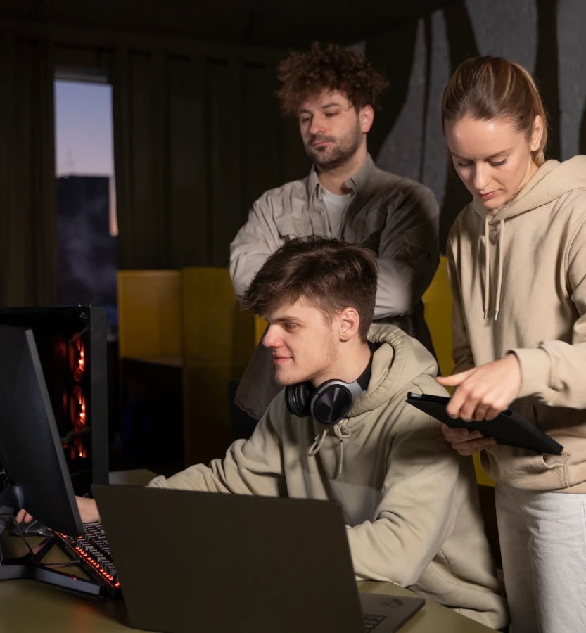 team of young programmers working 1